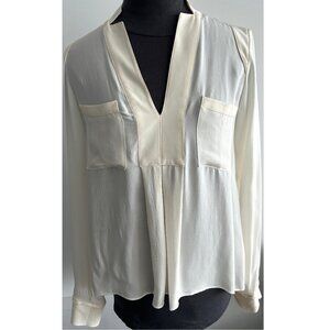 Artelier Ivory Silk Blouse Sz P